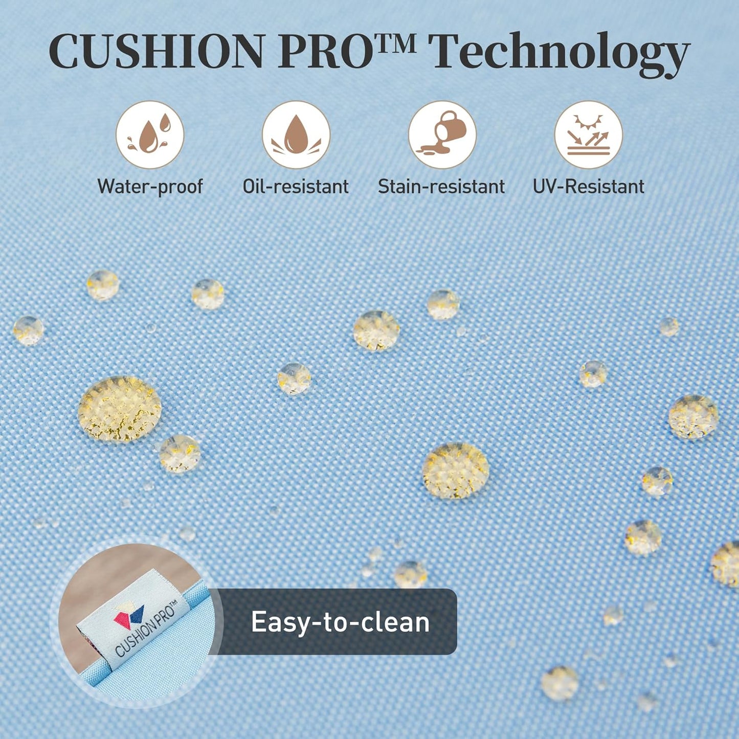 Metal Outdoor Rocker Patio Chairs Set of 2 with 5.75" Extra Thick Cushion, 2 Piece High Back Rocker Patio Chairs All Weather Outdoor Furniture Seating for Deck Balcony Porch, Blue