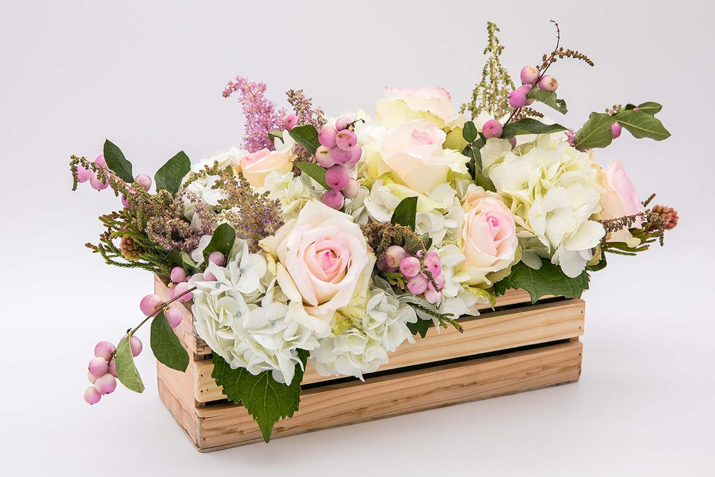 Wood Planter Box with Wine Crate Styled, 12x4 Inch Rectangular, Rose Wood, Plastic Liner, Garden Centerpiece Display, Wedding Flowers Holder, Home and Venue Decor (12x4 Wine Crate Set of 4, Rose Wood)