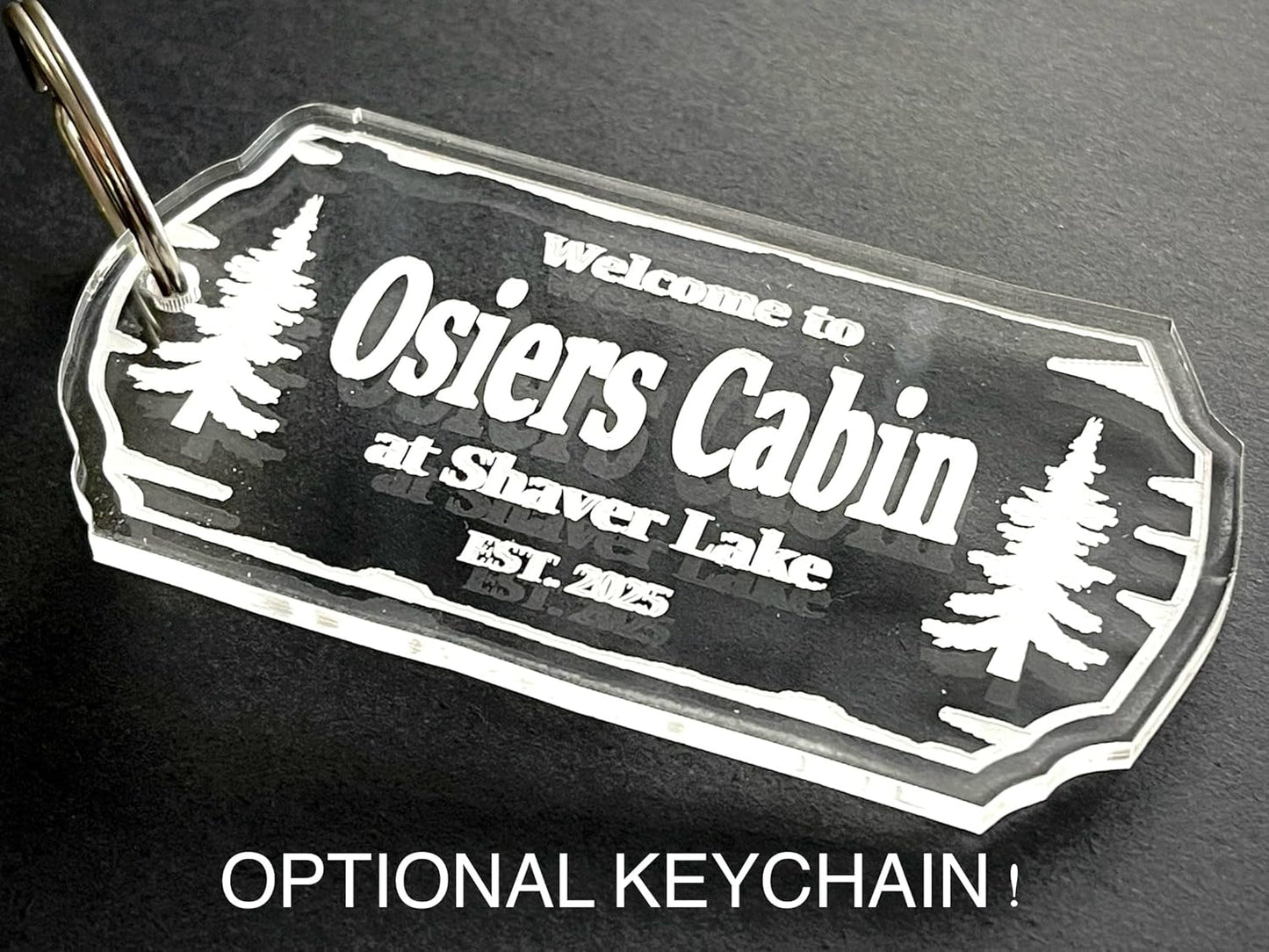 Personalized Cabin Sign Outdoor Wood Sign Welcome Sign Rustic Decor Custom Wood Sign