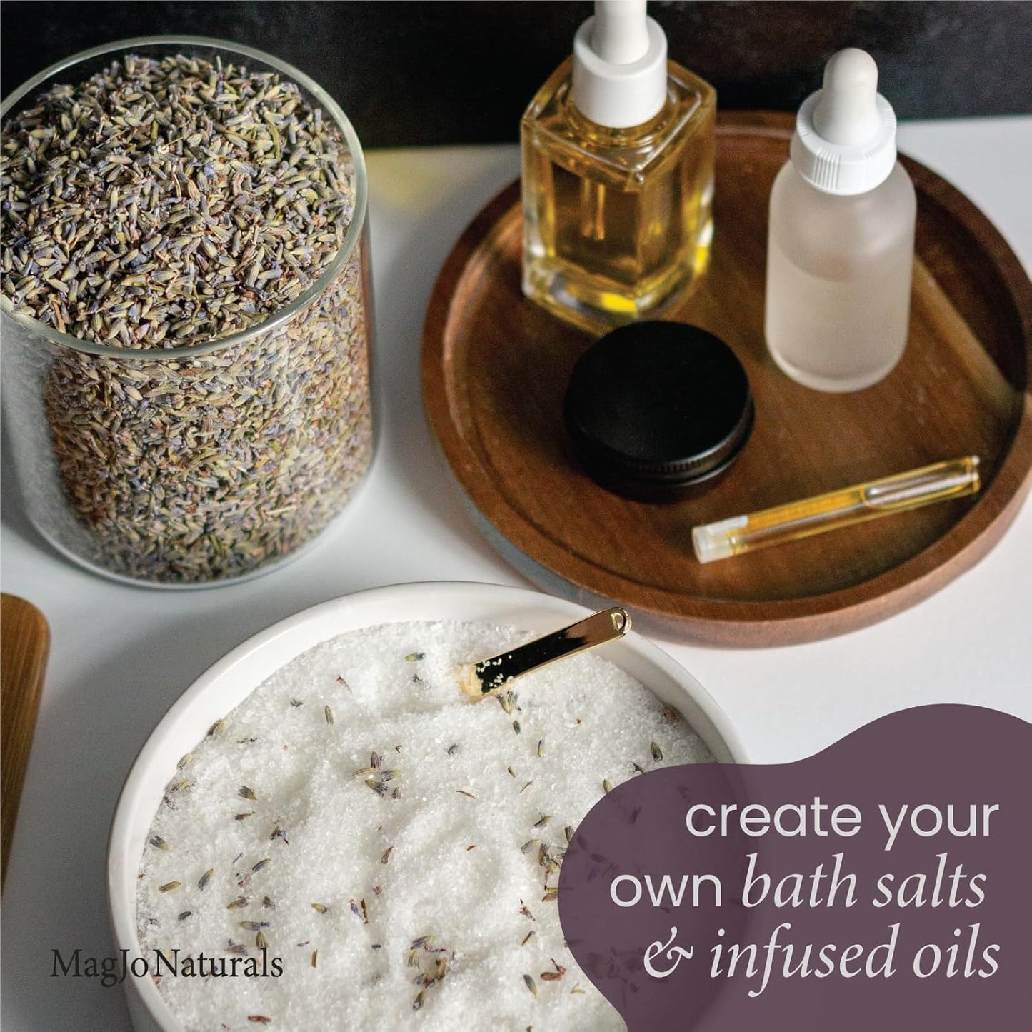 MagJo Naturals European Lavender Flowers (Extra Grade) - 100% Raw from Europe - 1 Pound