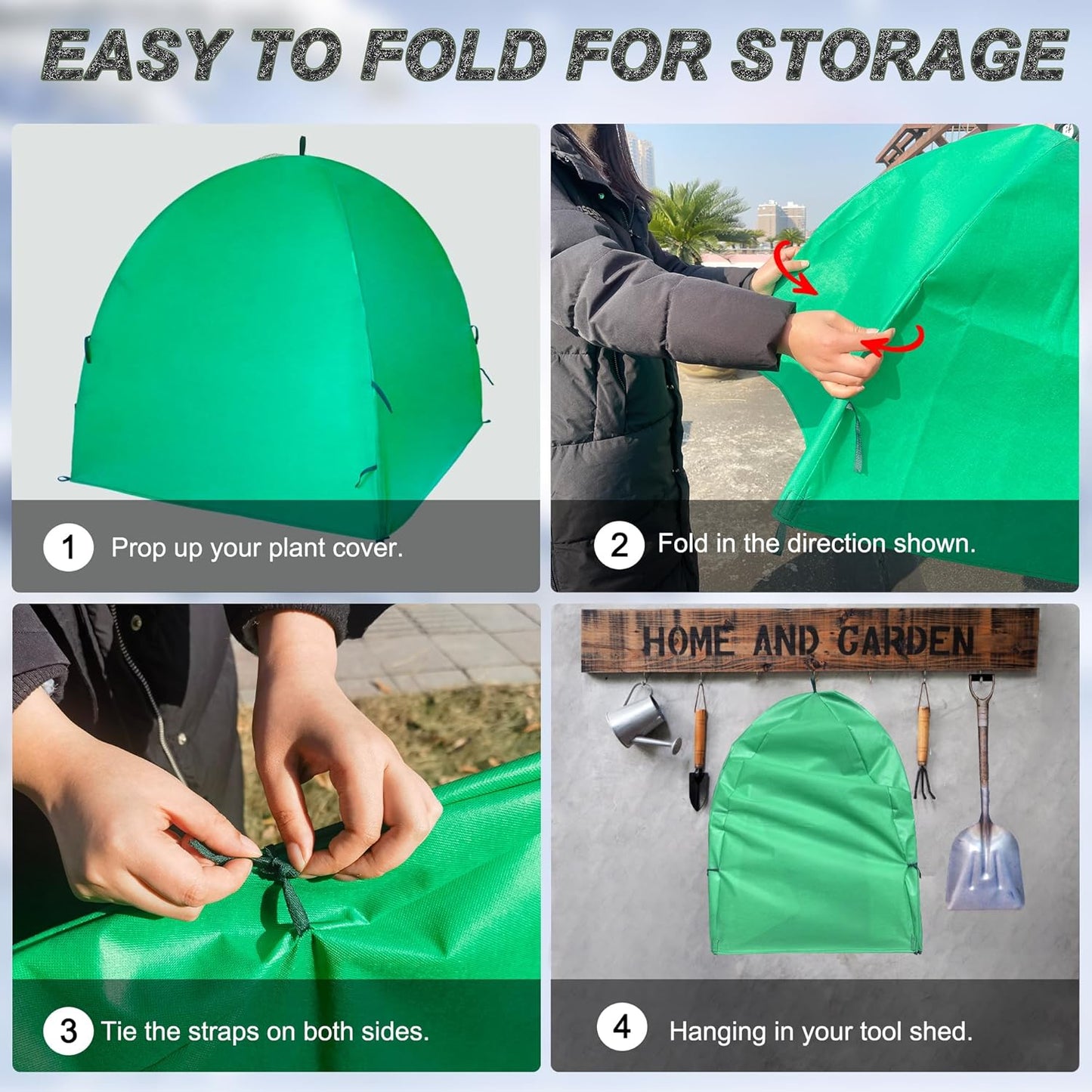 50″*50″*40″ Winter Plant Warm Covers - Raised Bed Cover, Garden Row Accelerator, Warm Tent Freeze Protection Humidity Domes for Germination, Seedling Propagation Protecting Plants from Animals 2PCS