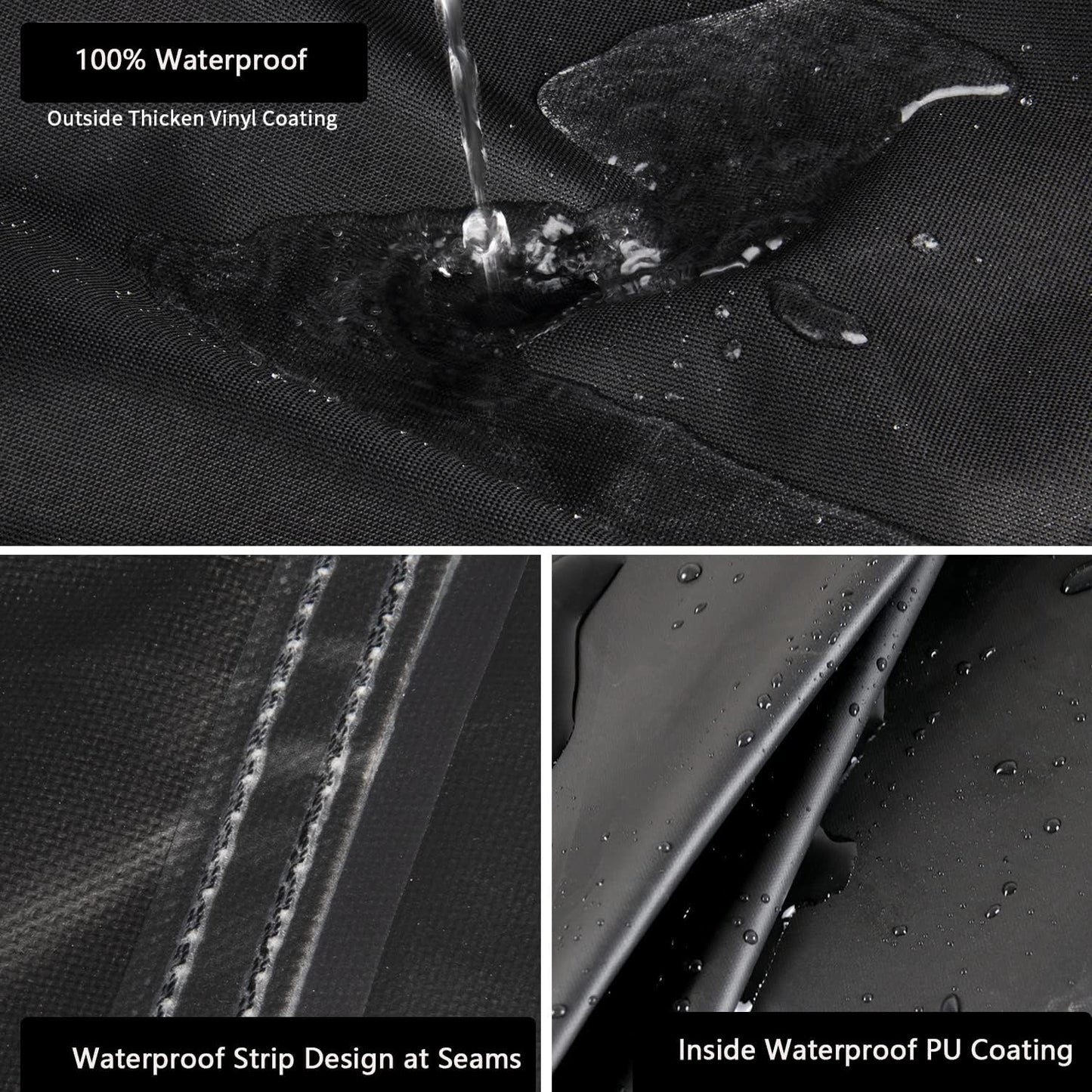 Kingling Grill Cover Fits for Captiva Designs 2-Burner Propane Gas Grill, Waterproof Heavy Duty Barbecue Griddle Cover - 37''x20''x35''