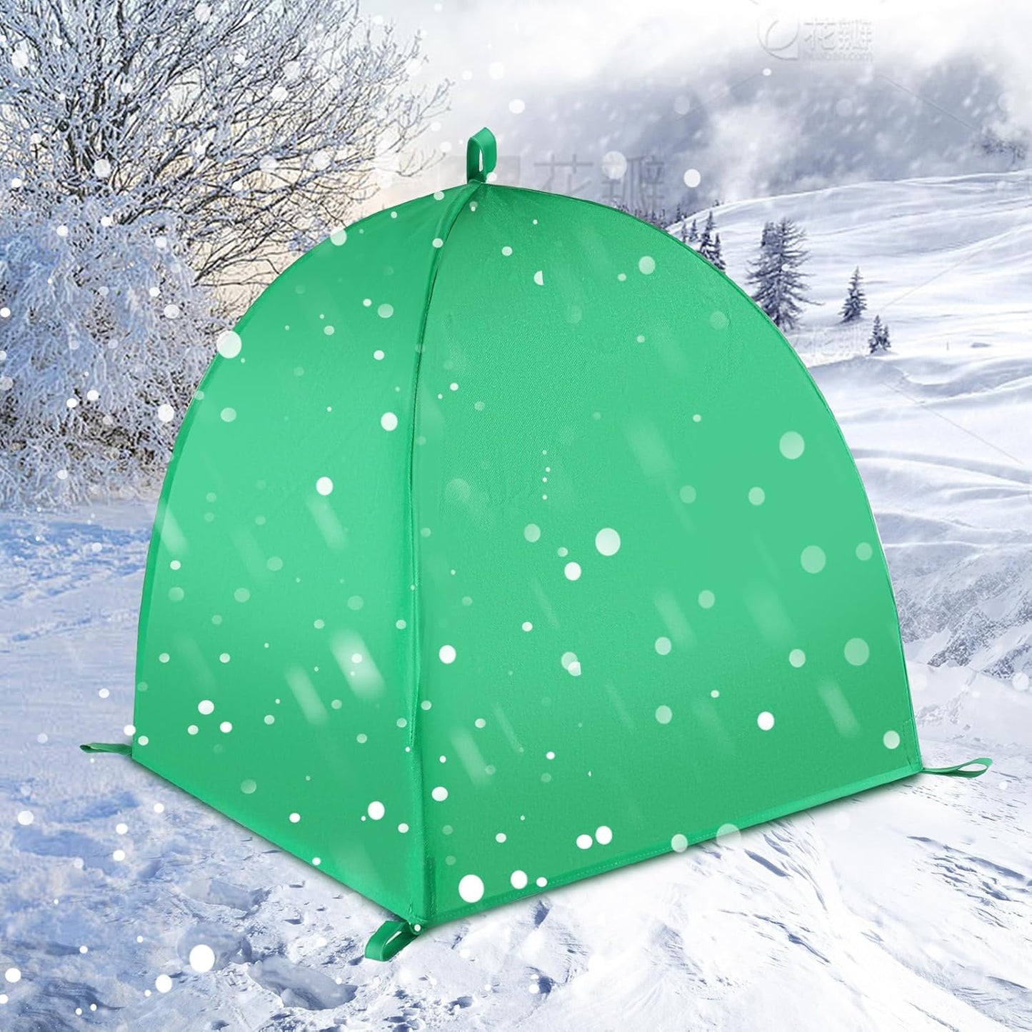 YLSAZL 2 Pack Plant Covers Freeze Protection,Plant Protector and Cover,Shrub Covers for Winter,Winter Snow & Frost Covers with Stakes,Warm Plant Protection Tent.