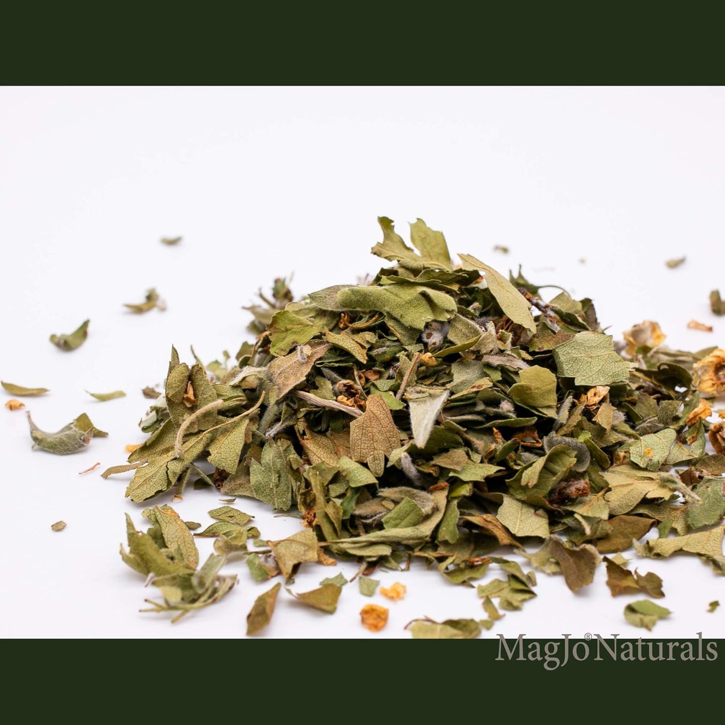 MagJo Naturals, Hawthorn Leaf and Flower (1 Pound), Wild-Crafted, Cut and Sifted, Dried Loose Leaf, Makes crisp cup of Hawthorn Tea, Hawthorne Leaves and Herb