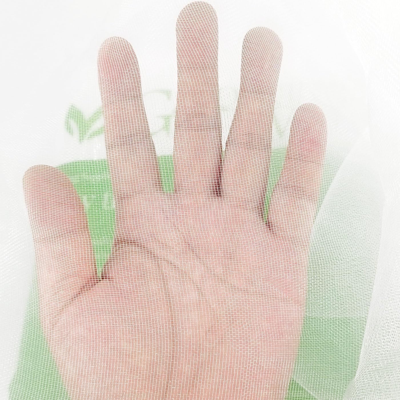 6.5x50Ft Mosquito Bug Insect Bird Fine Mesh Net Barrier Hunting Blind Garden Screen Netting for Protect Your Plant Fruits Flower