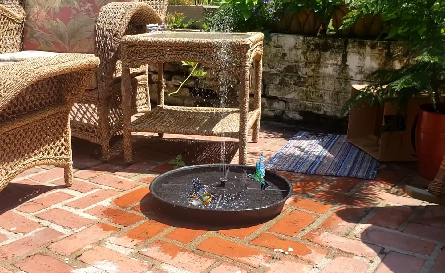 4 Pack of 18 19 inch Plant Saucer Drip Tray, Heavy Duty Large Deep Plant Saucers for Pots, Bath Baths Bowl, Plastic Flower Planter Water Trays for Indoors Outdoor (19", Black)