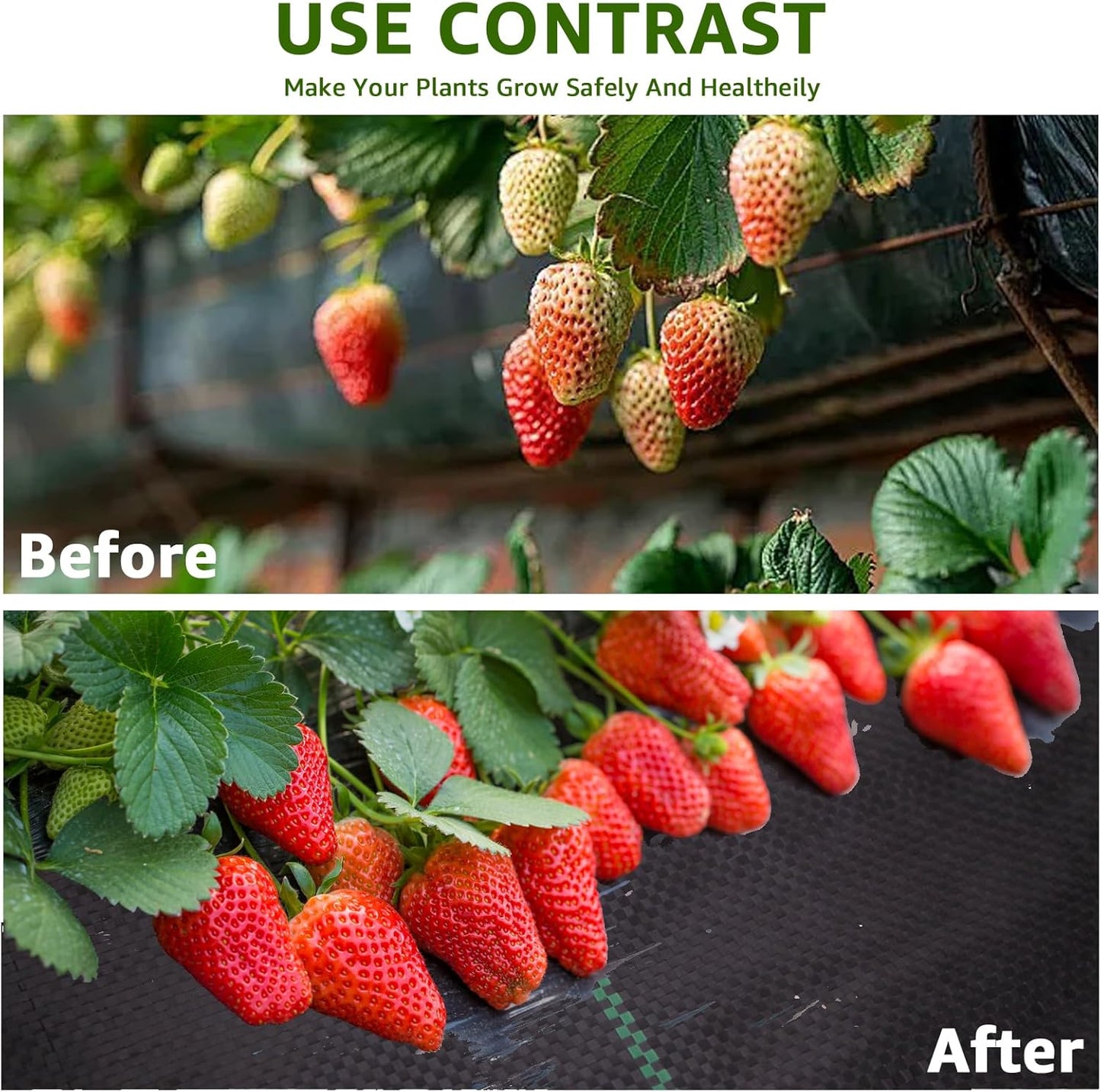 Heavy Duty Weed Barrier, 3.2oz Black Weed Blocker Fabric, Garden Fabric Weed Barrier, Weed Control Fabric Ground Cover, Landscape Fabric for Road, Gardening Mat (4FT*300FT)