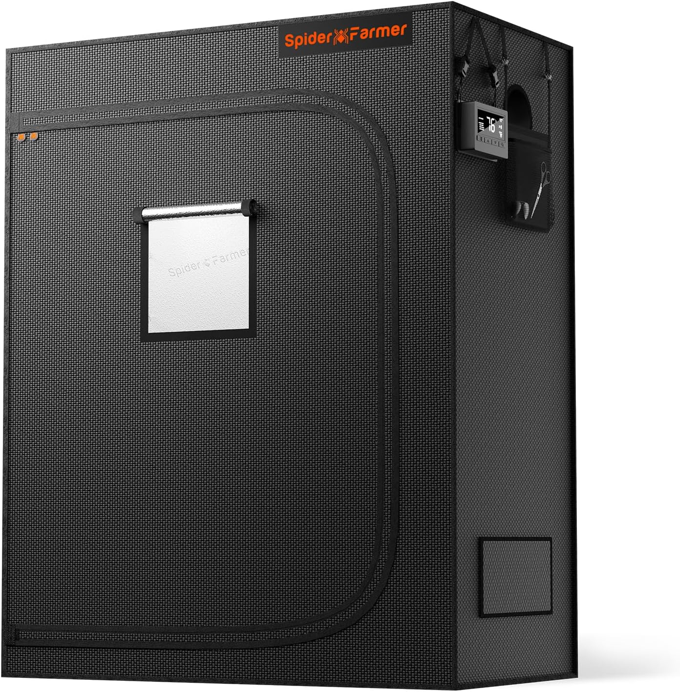 Spider Farmer 4x2 Grow Tent Pro-Grade, 48"x24"x60", with Observation Window and Floor Tray, 1680D Thicken Mylar Canvas, 4x2x5 for Indoor Hydroponic Growing for SF2000, SE4500, G4500