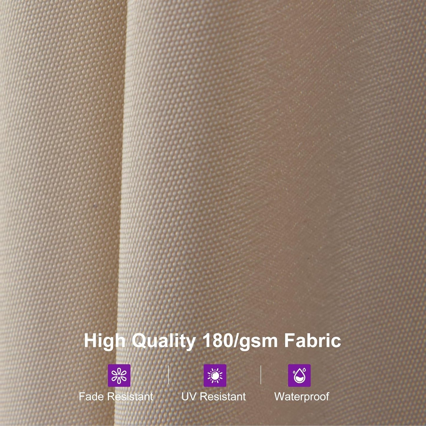 PURPLE LEAF 13ft Double-Sided Patio Umbrella with Base Included Market Rectangle Umbrella Outdoor Table Umbrella with Crank for Pool Garden Deck, Cream