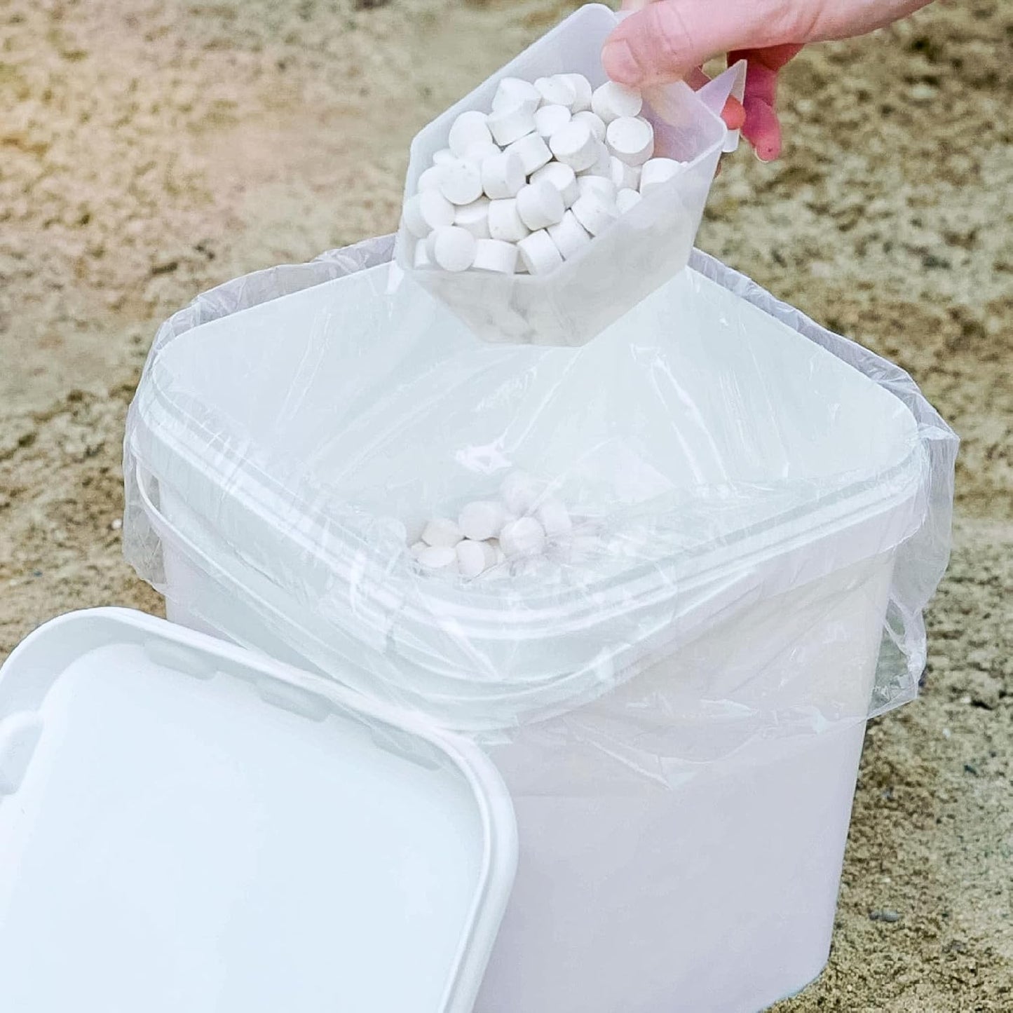 Airmax MuckAway, Natural Pond Muck Remover, Cleans & Clears Away Muck & Sludge, Easy to Use Bacteria & Enzyme Tablets, Safe for The Environment, Treats 1,500 Sq Ft, 6 Month Supply, 16 Scoops, 8 lbs