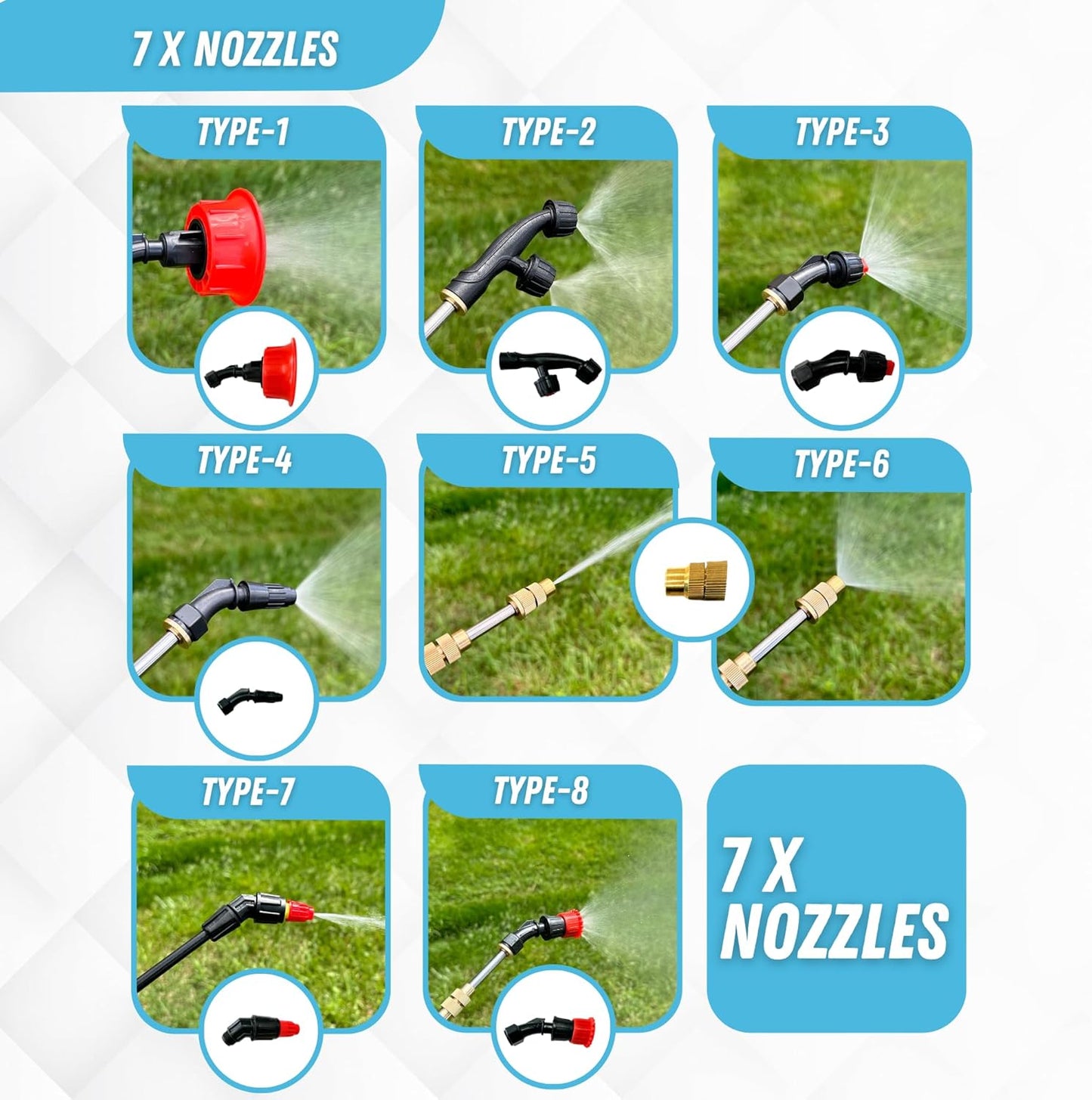 4.2 Gallon Battery Powered Sprayer with Cart - Wheeled Cart Sprayer for Lawn & Garden with Adjustable Nozzles and Backpack, High-Pressure Spray Hose for Weeding and Cleaning