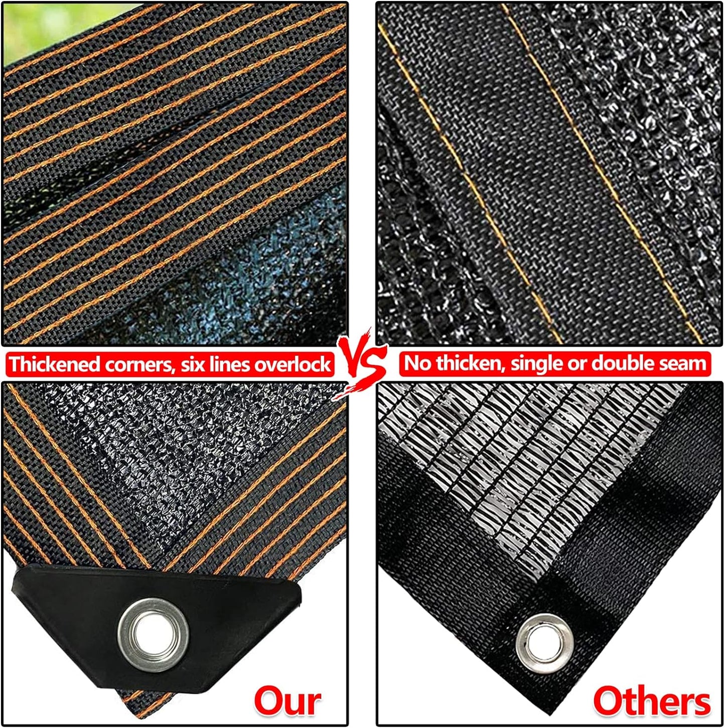 Shade Cloth 90% Sunblock Net for Garden Patio,Shade Sails -for Plants Greenhouse Outdoor Pergola Lawn Swimming Sun Protection Screens for Kennel Chicken Coop Easier to Hang Net Cover