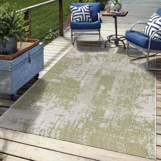 Keen Home Design Terrace Outdoor Throw Rug - 3x5 Washable Indoor/Outdoor Rug for Patio, Kitchen, Balcony, Beach, Garden, Deck and Porch, Size: 3'x5'