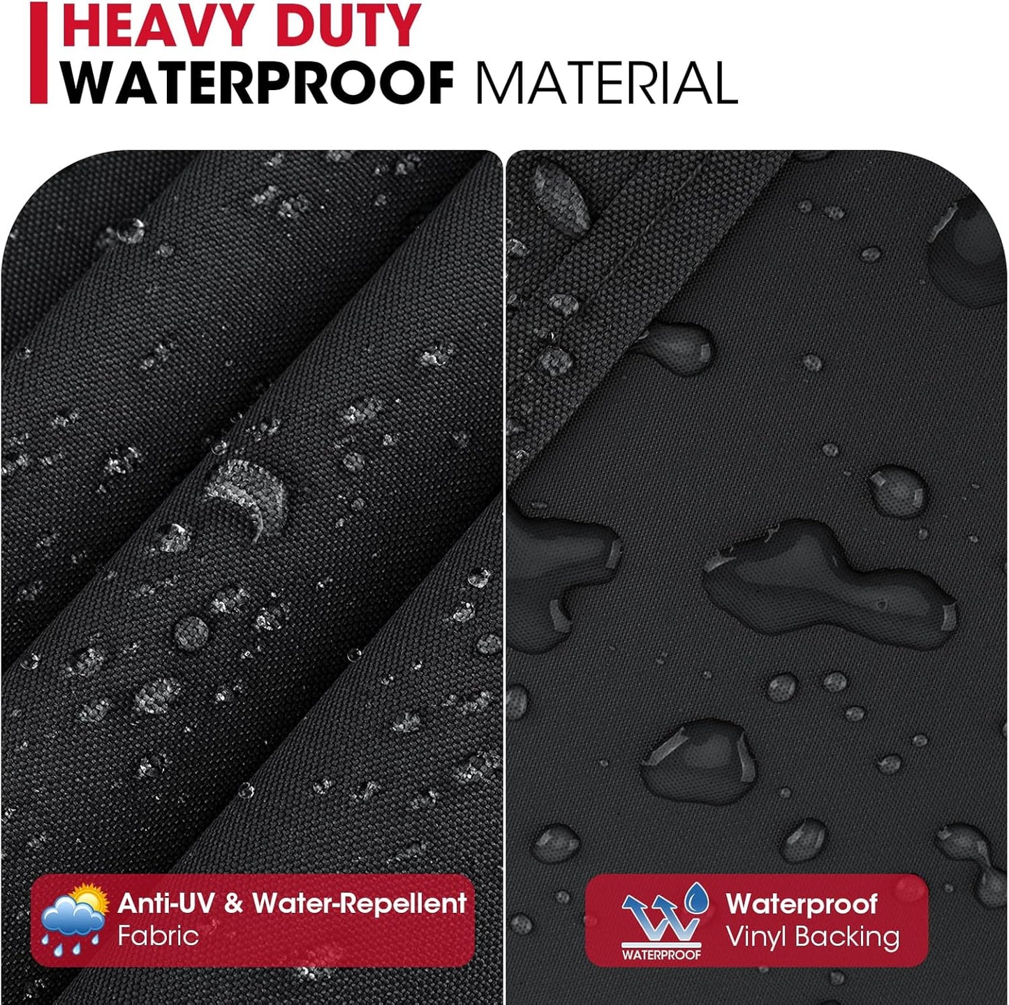 Unicook 53 Inch Grill Cover for Weber Spirit II 300 and Spirit 300 Series, Heavy Duty Waterproof Outdoor BBQ Cover, Fade Resistant Weatherproof Gas Grill Protector, Compared to Weber 7139