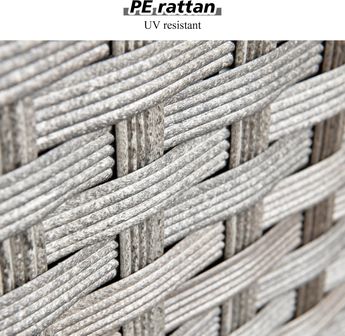 HOOOWOOO 9 Piece Modular Patio Outdoor Sectional Furniture Set with Large Propane Fire Pit Table,Wicker Conversation Sofa Set with Swivel Chairs,Outside Couch Set(Dark Grey)