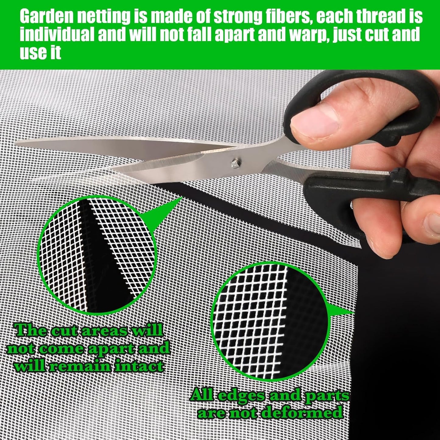 9.8 x 32.8ft Thicker Garden Mesh Netting,Ultra Fine Plant Row Covers,PPT Nano Mosquito Netting Screen Bird Barrier Net for Outdoor Vegetable Plants Fruits Flowers,Patios Balconies,33% Shading Rate