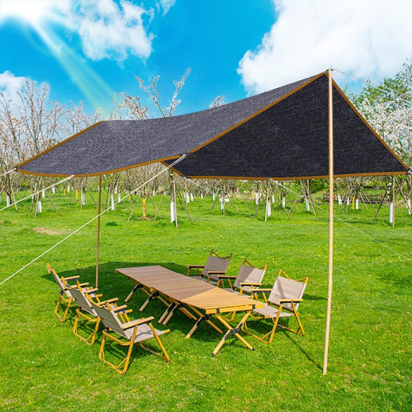 Shade Cloth - for Plants Greenhouse, 70% Sunblock Shade Sails -for Outdoor Garden Pergola Patio Lawn Sun Cloths for Kennel Chicken Coop Plant Net Cover