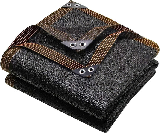 winemana 70% Black Shade Cloth, 3.3 x 13.3 FT Mesh Tarp for Garden Greenhouse Patio, Plants Heat Protection, Outdoor Sun Shade Cover, Resistant Netting Screen with Grommets for Growing Chicken Coop