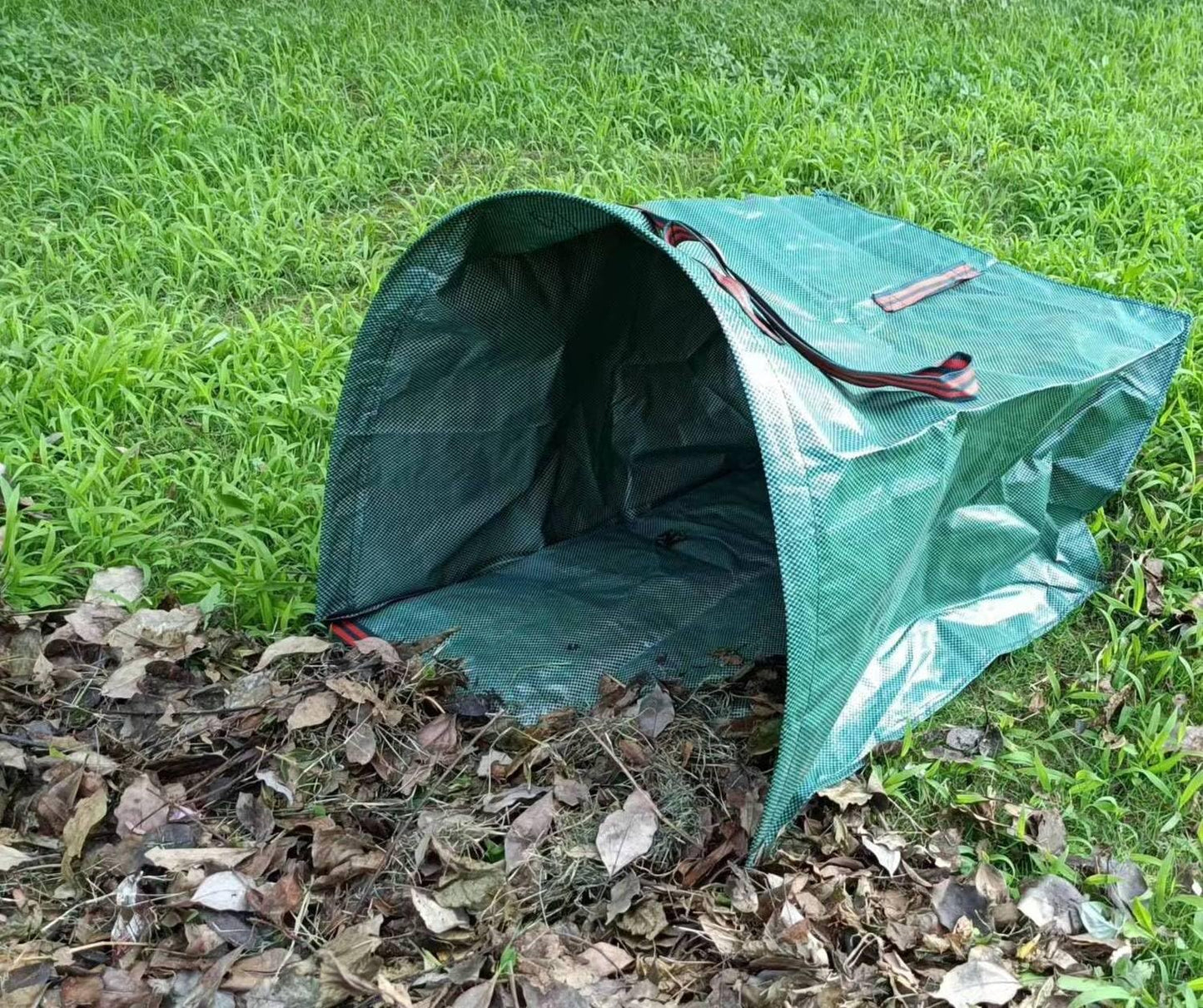 Reusable Lawn & Garden Bags, 3-Pack, Yard Leaf Waste Bags,Large Yard Dustpan-Type Garden Bag for Collecting Leaves,Collapsible Trash Can for Parties, Laundry,Yard Waste, or Camping Accessories