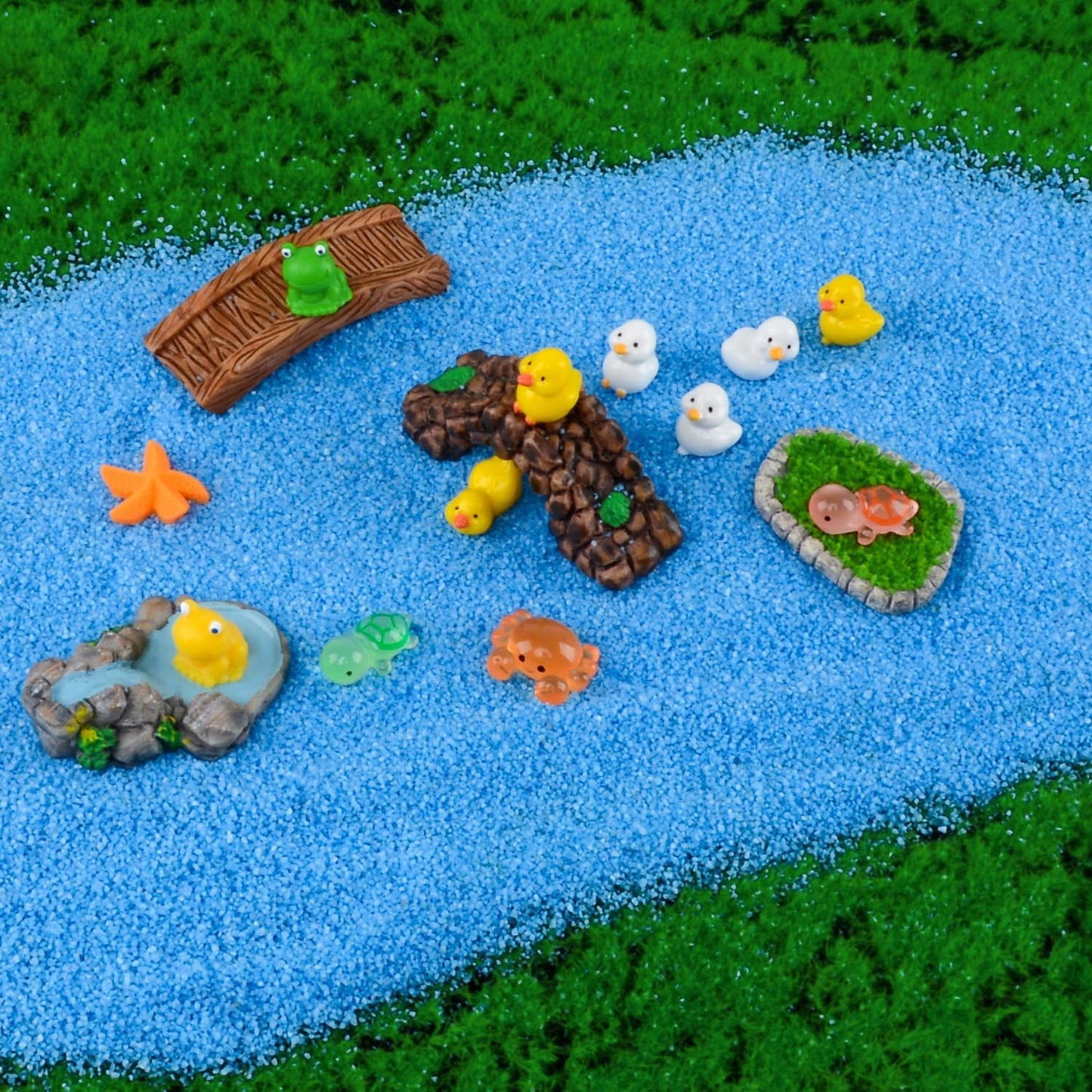 45 Pcs Mini Ocean Resin Animals Marine Tiny Sea Animals Figures Miniature Figurines Micro Aquarium Ornaments Décor for DIY Fish Tank Fairy Garden Dollhouse Accessories