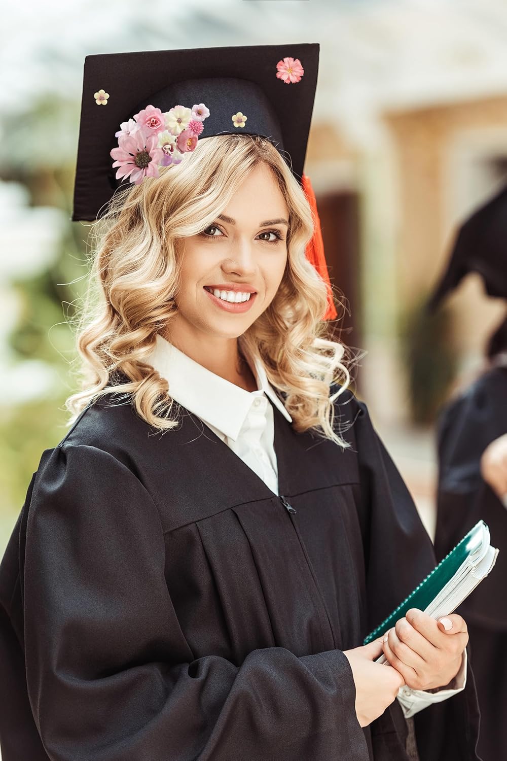 Faux Flower Heads Small Silk Artificial Flower DIY Fake Mini Flowers Rose Daisy Flowers Craft Supplies for Wedding Party Wreath Graduation Season Party Home Decor (125, Multi Color)