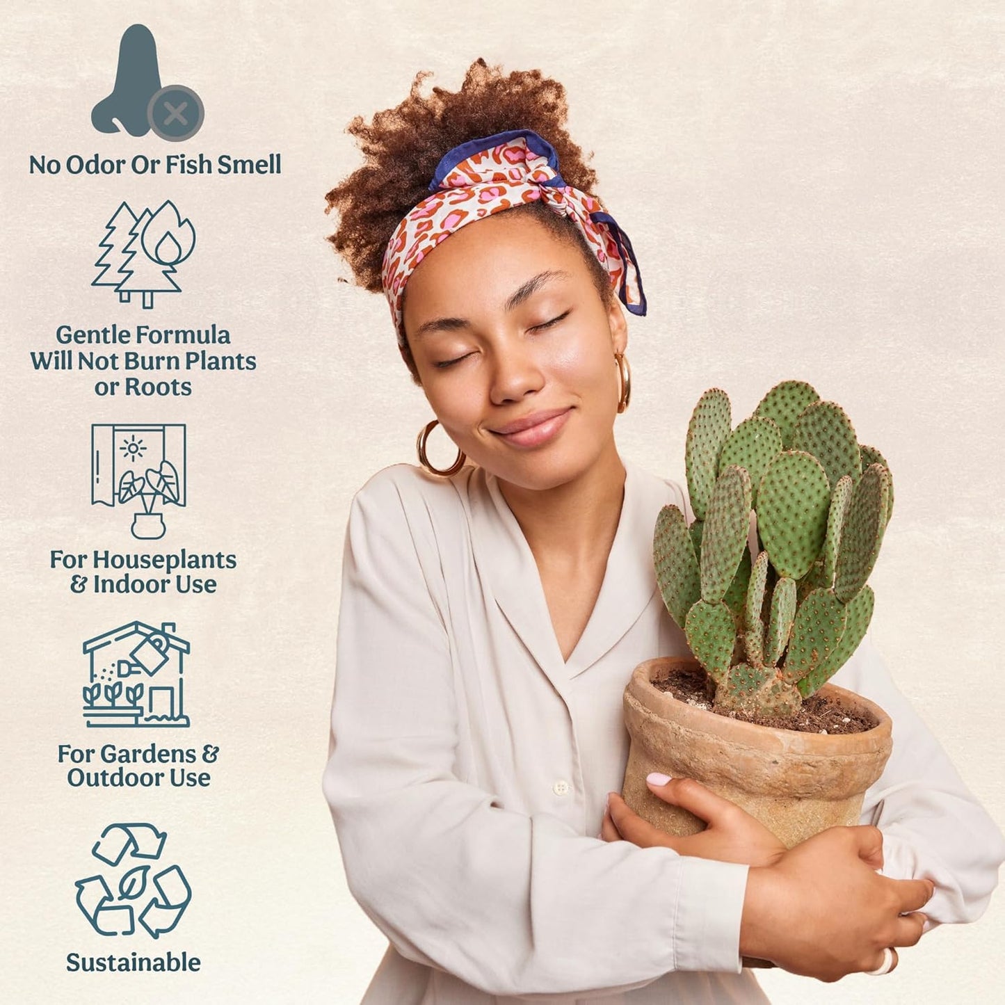 All-In-One Organic Succulent Fertilizer, Cactus Fertilizer, Succulent Plant Food, Bonsai & Cactus Food, 1lb bag = 25 Single Servings, Fast & Slow Release feeds up to 100 plants for 8 months