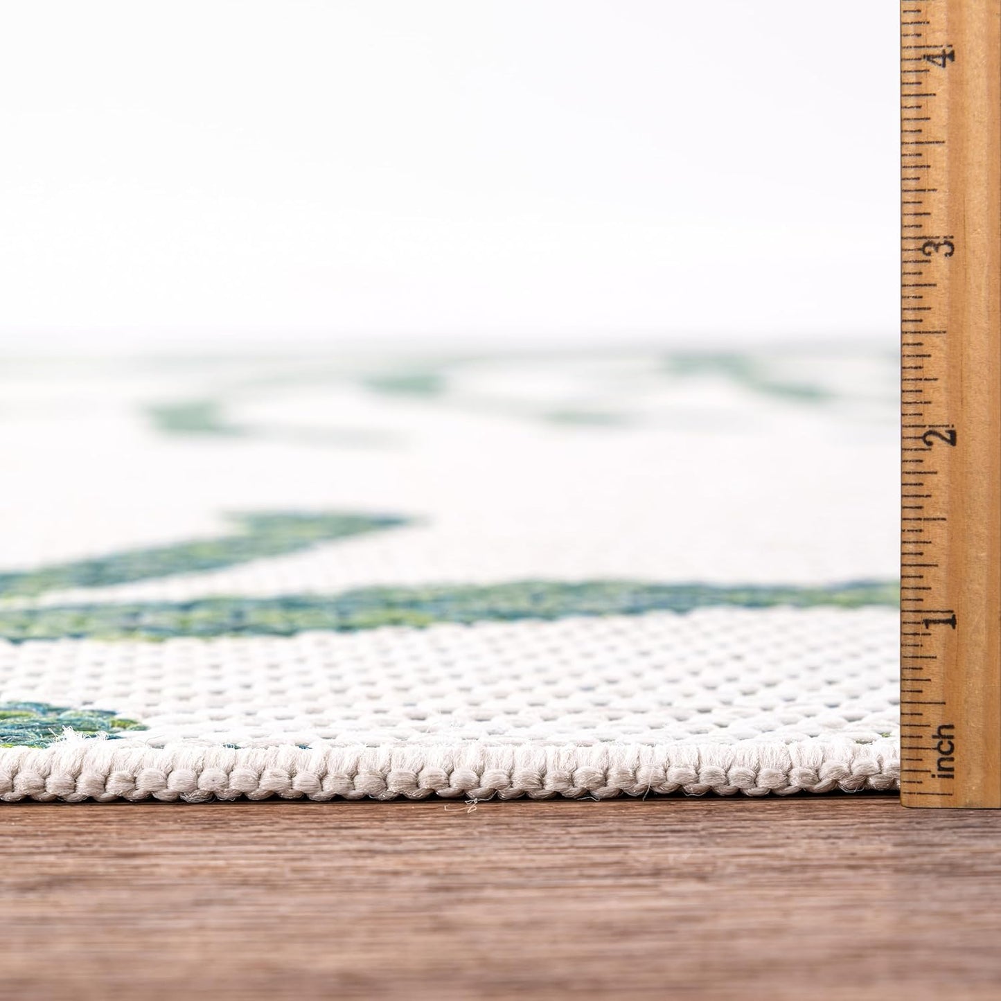 Keen Home Design Terrace Outdoor Throw Rug - 3x5 Washable Indoor/Outdoor Rug for Patio, Kitchen, Balcony, Beach, Garden, Deck and Porch, Size: 3'x5'