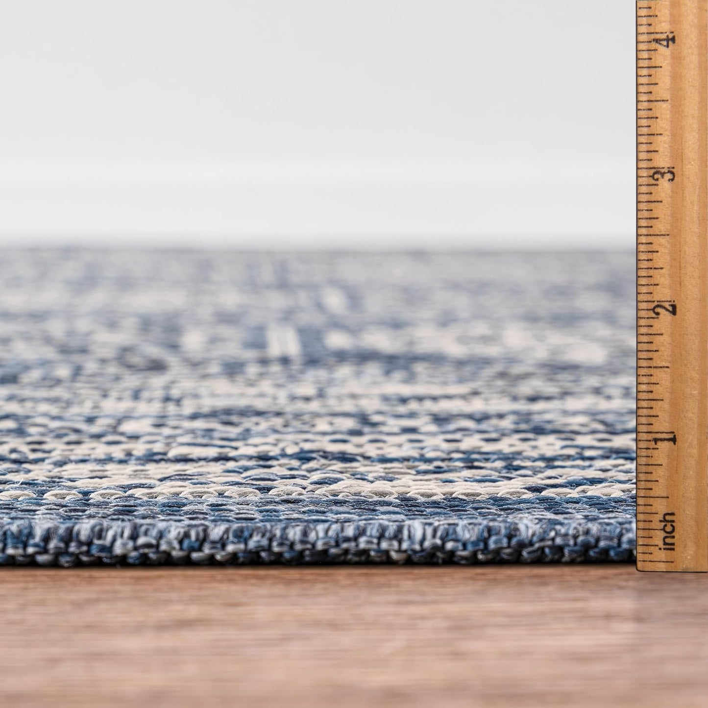 Keen Home Design Terrace Outdoor Round Rug - 5ft Round Washable Indoor/Outdoor Rug for Patio, Kitchen, Balcony, Beach, Garden, Deck and Porch, Size: 5'3" Round