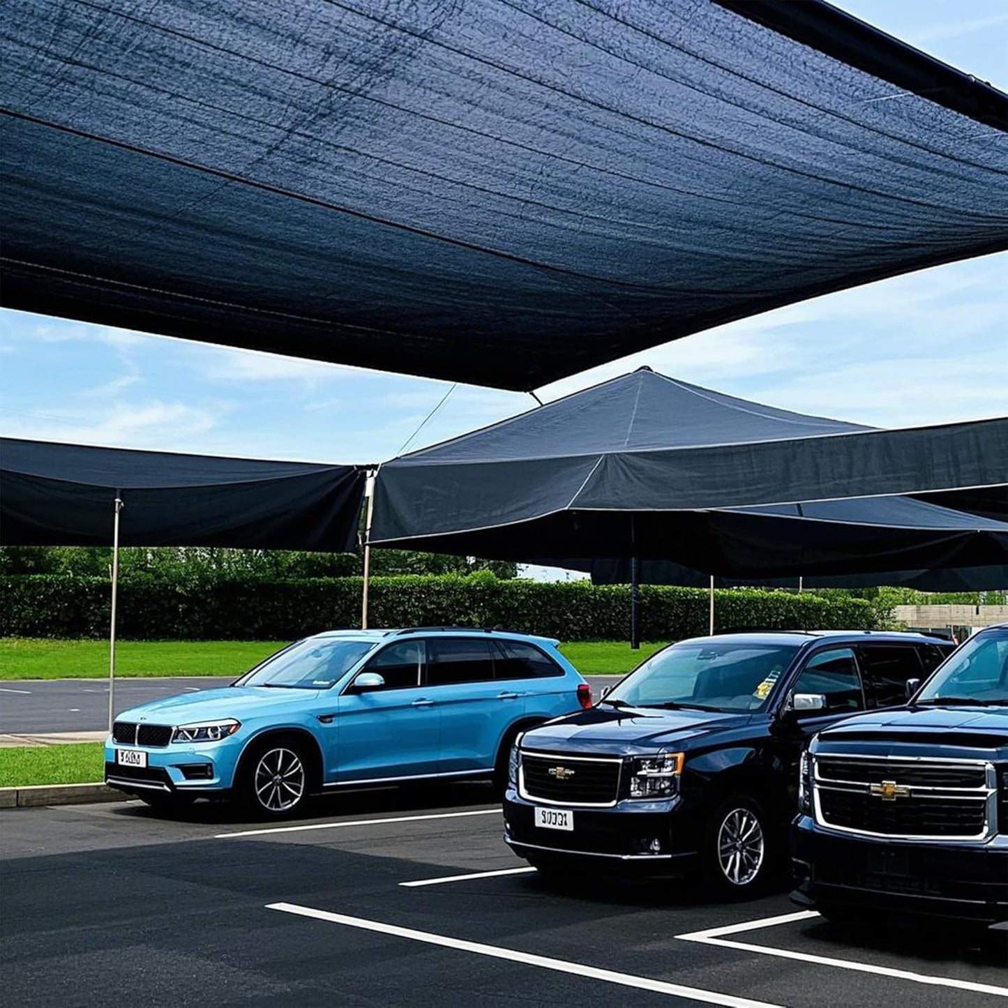 winemana Black Shade Cloth 50%, 5x10 FT Mesh Tarp - Garden Shade for Greenhouse, Patio, Vegetables, Plants Cover and Chicken Coops, Sun Shade Net for Outdoor Protection with Reinforced Grommets