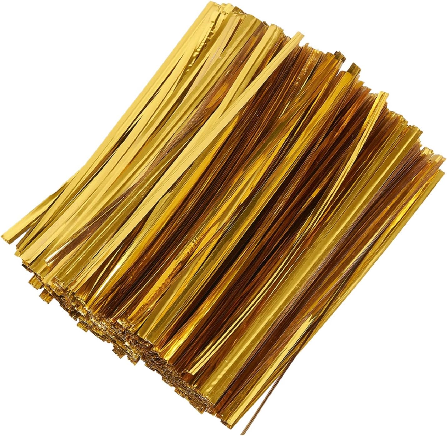 800 PCS 5" Gold Metallic Twist Ties for Bakery Ties,Candy Bags,Coffee Bags, Goodie Bags Ties