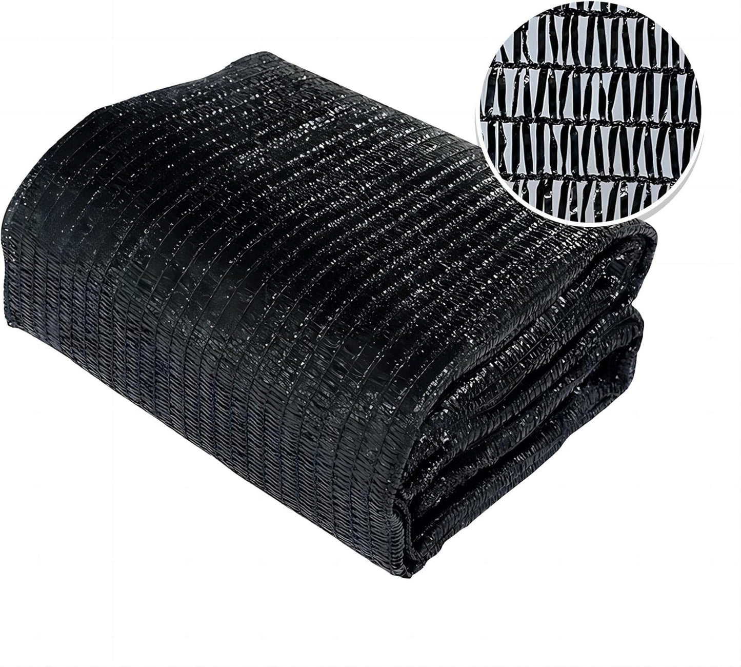 Agfabric 10 X 10ft 30% Sun Shade Sun Shade Fabric Sunblock Shade Cloth Cover with Clips for Plants, Black