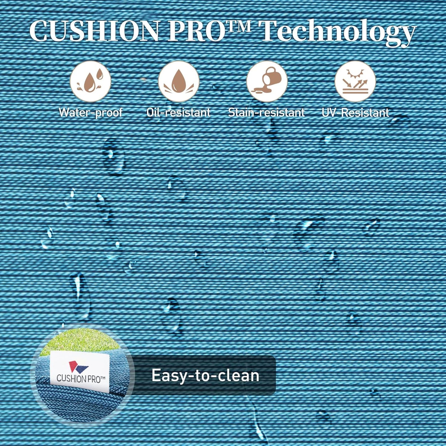 Metal Outdoor Rocker Patio Chairs Set of 2 with 5.75" Extra Thick Cushion, 2 Piece High Back Rocker Patio Chairs All Weather Outdoor Furniture Seating for Deck Balcony Porch, Blue-2