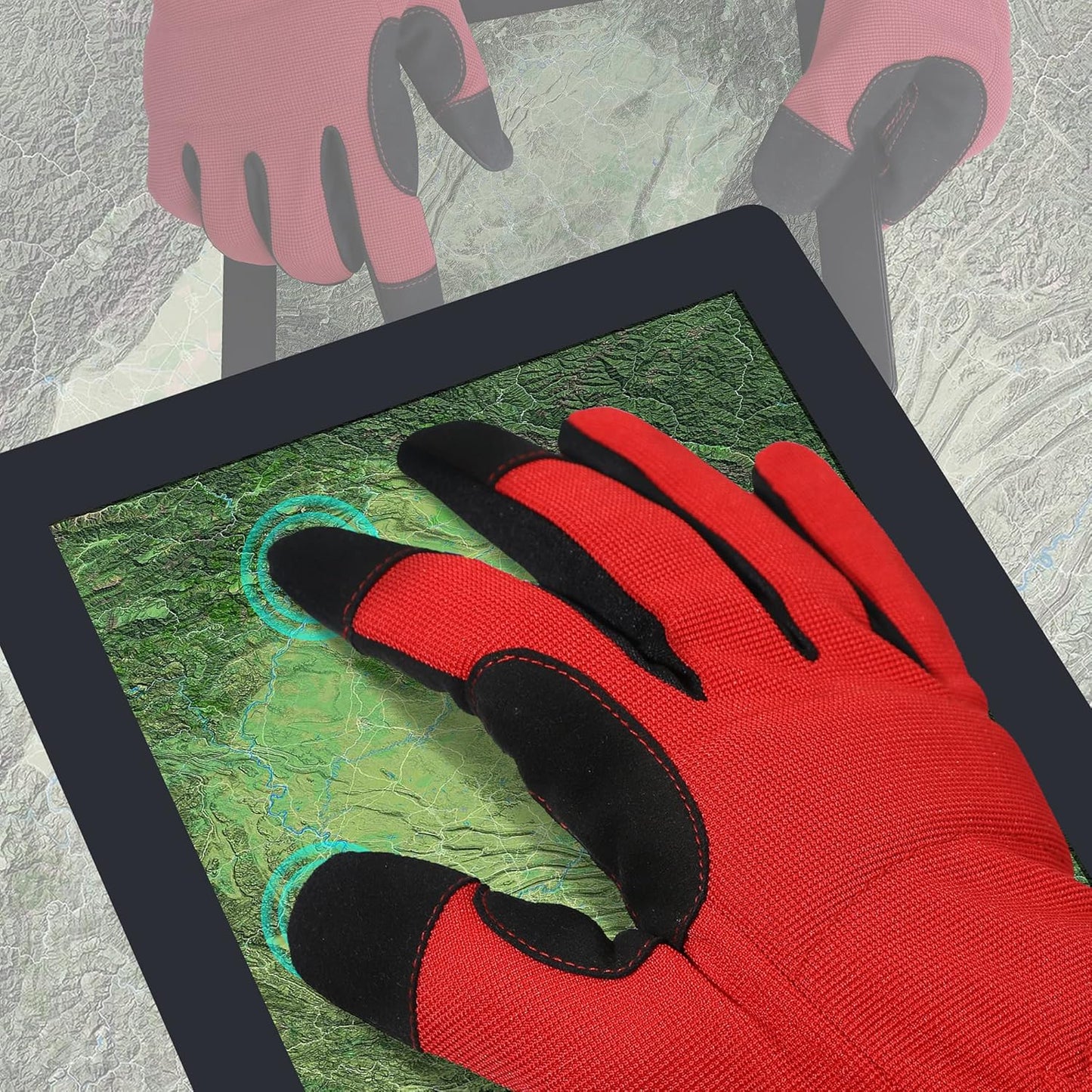 DULFINE High Performance Work Gloves For Men(3 Pairs Pack), High Dexterity Touch Screen For Multipurpose,Excellent Grip (XX-Large)