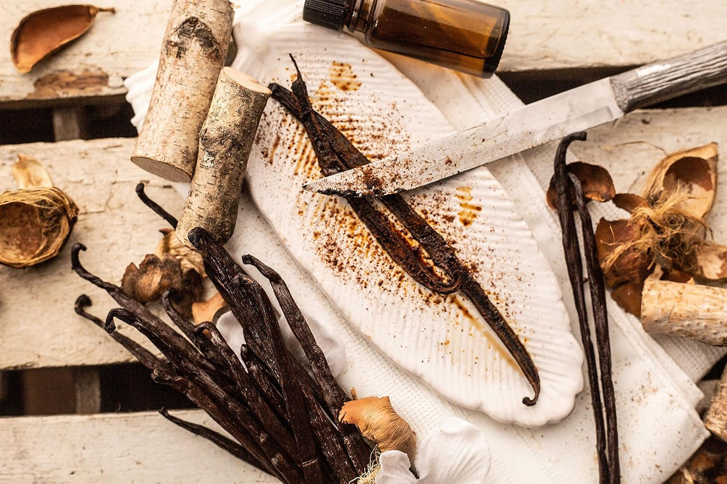 5 Organic Madagascar Vanilla Beans - Whole Extract Grade B Pods for Baking, Homemade Extract, Brewing, Coffee, Cooking