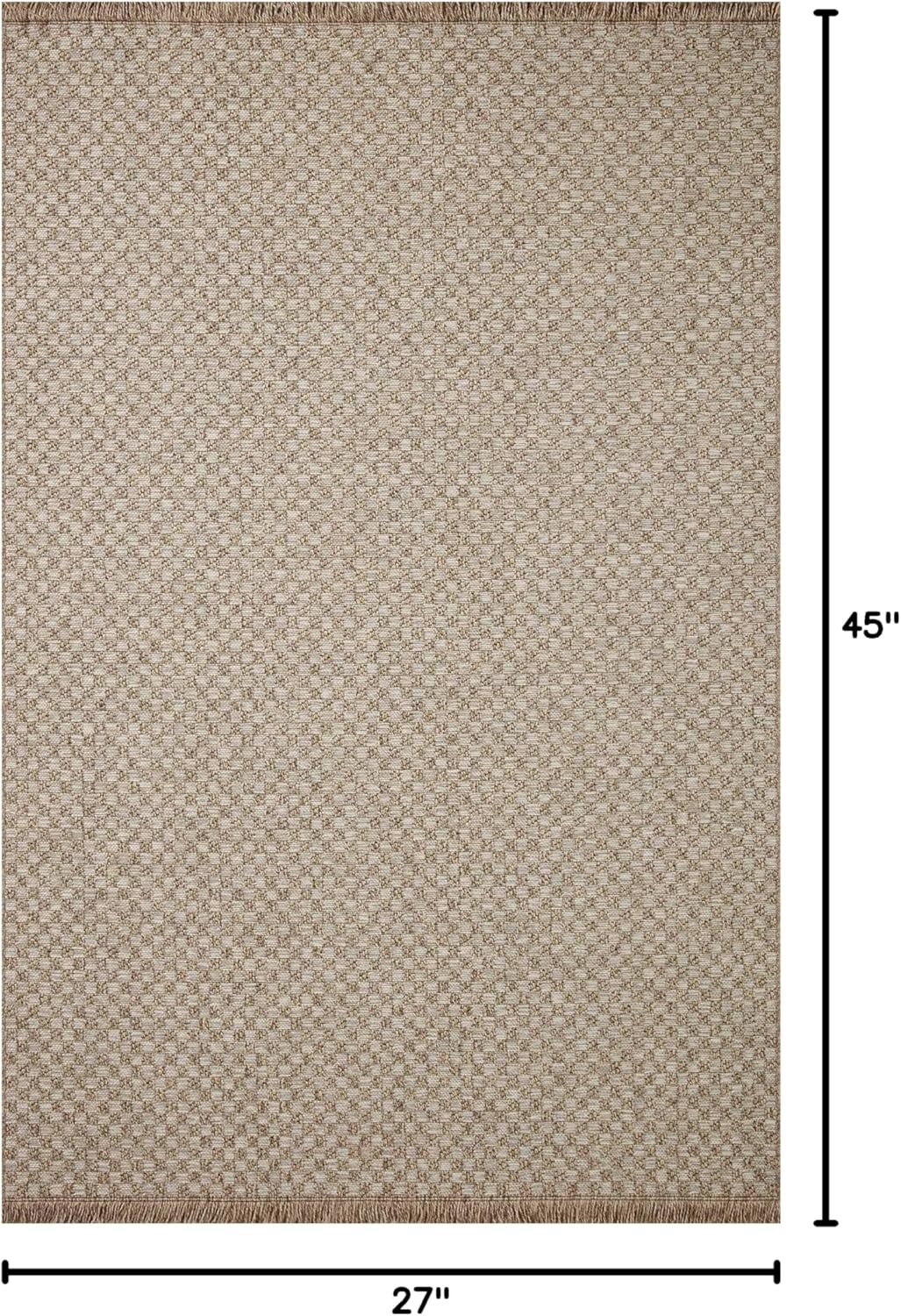 Loloi Dawn Collection Indoor/Outdoor DAW-02 Tan 2'-3" x 3'-9" Accent Rug