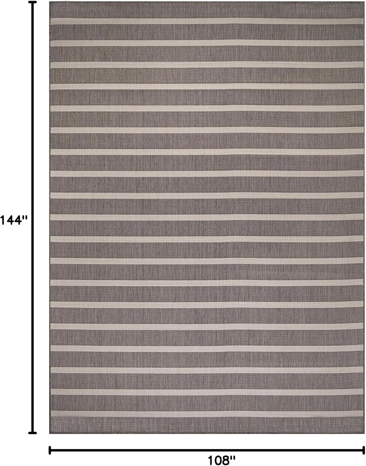 Nourison Home Positano 9' x 12' Charcoal Ivory Area Rug