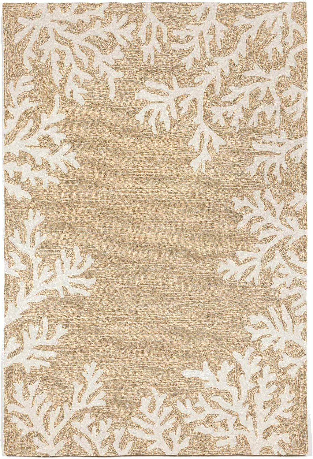 Liora Manne Rug, 7'6" x 9'6", Coral Border Neutral