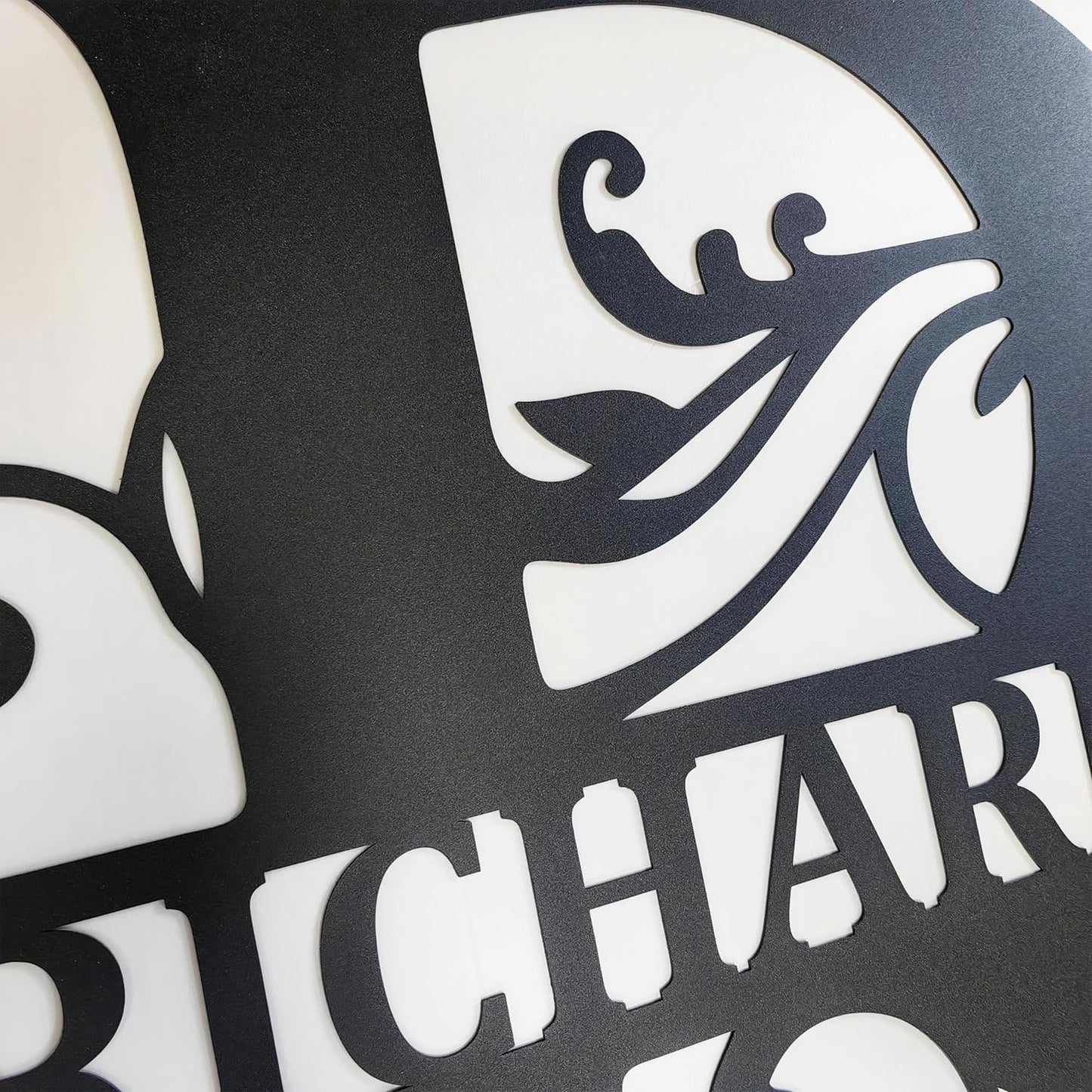 Personalized Metal Name Signs, Split Letter Monogram Wall Decor, Custom Last Name Sign, Family Name Sign for Outdoor, Personalized Wedding Gift, Garden Decor, Metal Wall Art, Housewarming Gift (MonogramDesign_10)