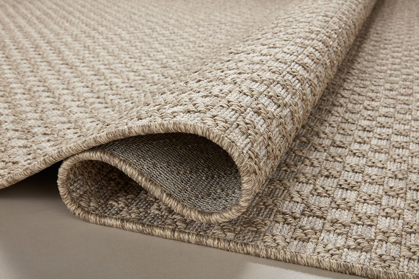 Loloi Dawn Collection Indoor/Outdoor DAW-02 Tan 8'-10" x 12'-2" Area Rug