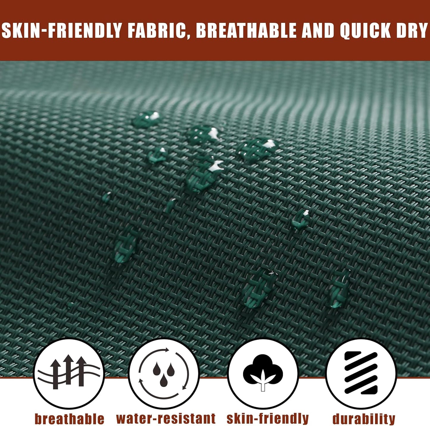 TegerDeger Anti-flip 12FT Hammock Large Hammock 450LB Capacity with Iron Spreader Bar & Nylon Rope for Outside, Patio, Garden, Backyard, Beach - Dark Green