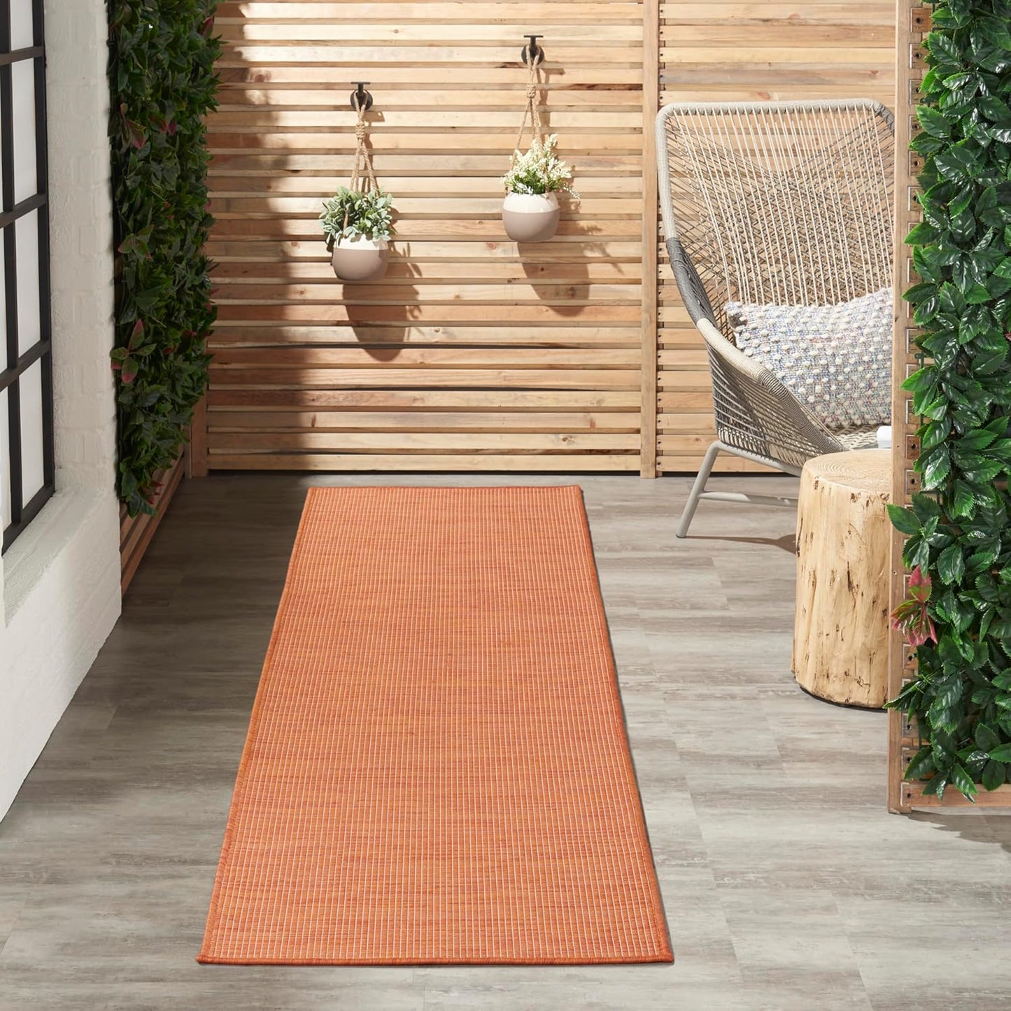 Nourison Home Home Positano 6' Runner Fabric Terracotta Area Rug