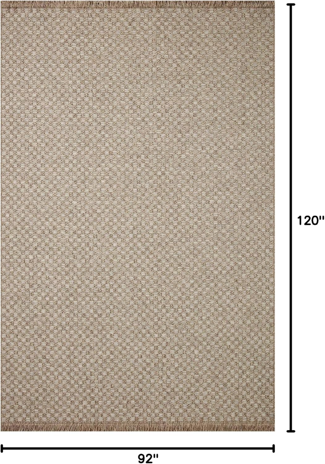 Loloi Dawn Collection Indoor/Outdoor DAW-02 Tan 7'-8" x 10' Area Rug