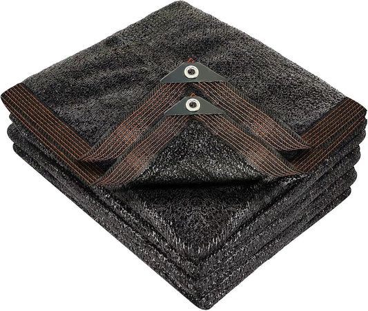 winemana 50% Black Shade Cloth, 8 x 20 FT Durable Mesh Tarp with Grommets, Garden Sunblock Shade Cloth Shading Antifreezing for Plants Cover, Greenhouse, Barns Kennel, Patio, Tomatoes
