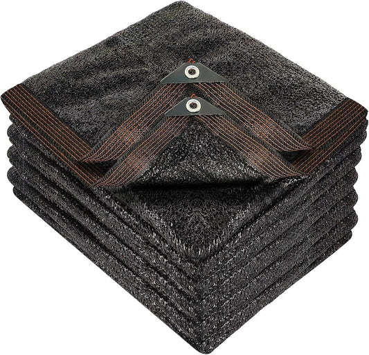 winemana 70% Black Shade Cloth, 20 x 20 FT Durable Mesh Tarp with Grommets, Resistant Garden Sun Shade Netting with Taped Edge for Plant Cover, Greenhouse, Patio, Tomatoes, Chicken Coop, Barn Kennel