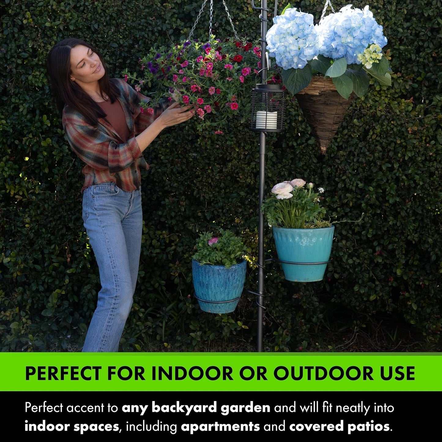 Yard Butler Yard Tree Supplies - Beautiful Home Decor for Garden, Lawn, or Indoors - Perfect for Hanging Plants, Bird Feeders, Laterns, or Wind Chimes, Tree Ring