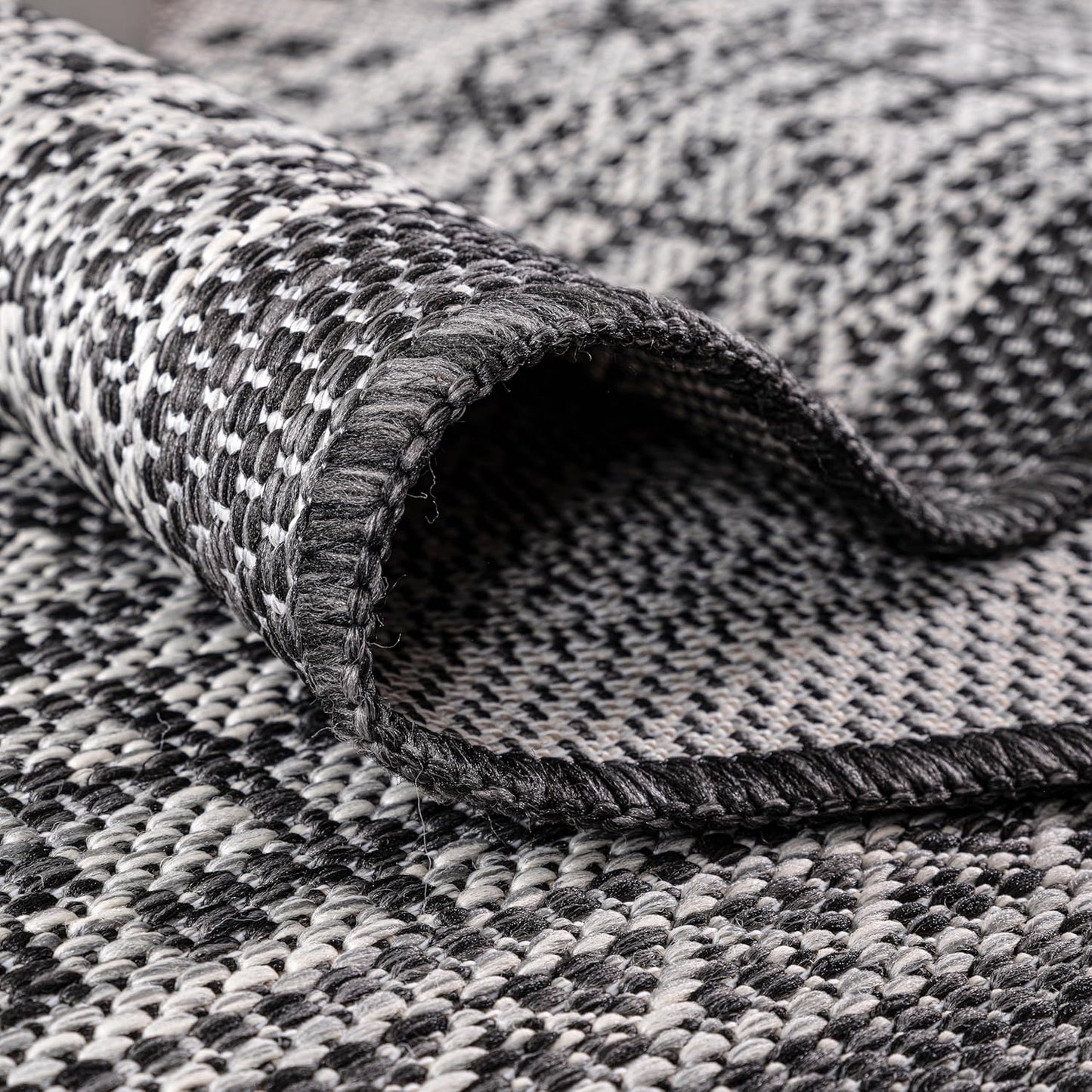 Keen Home Design Terrace Outdoor Round Rug - 5ft Round Washable Indoor/Outdoor Rug for Patio, Kitchen, Balcony, Beach, Garden, Deck and Porch, Size: 5'3" Round