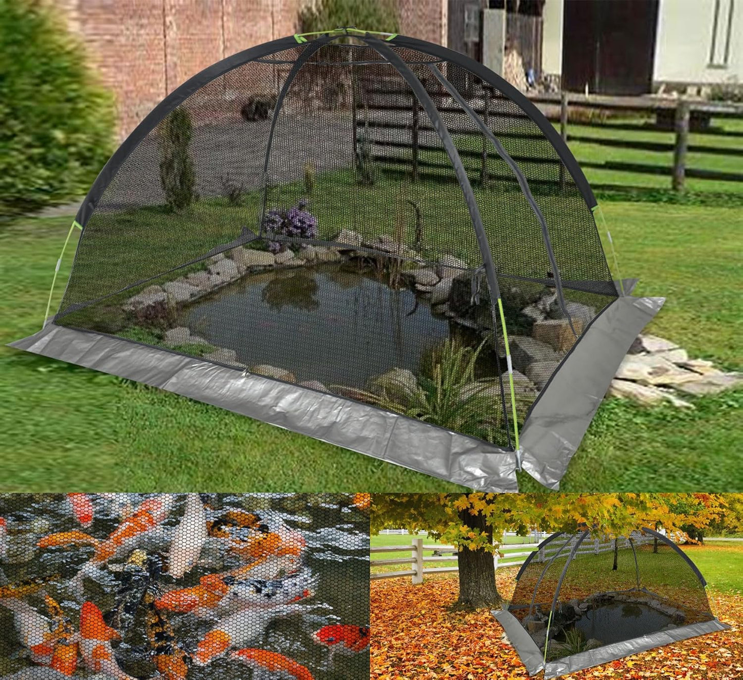 Crop Cages for Garden 10X8X4.8FT - Reusable Mesh Plant Cover for Outdoor Raised Garden Bed Protection Sun Shade & Bird Netting for Fruits/Vegetables and Bushes