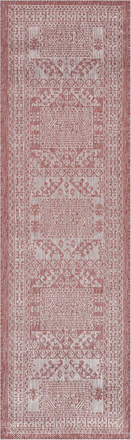 Keen Home Design Terrace Outdoor Runner Rug - 2x12 Washable Indoor/Outdoor Rug for Patio, Kitchen, Balcony, Beach, Garden, Deck and Porch, Size: 2'2"x11'10"