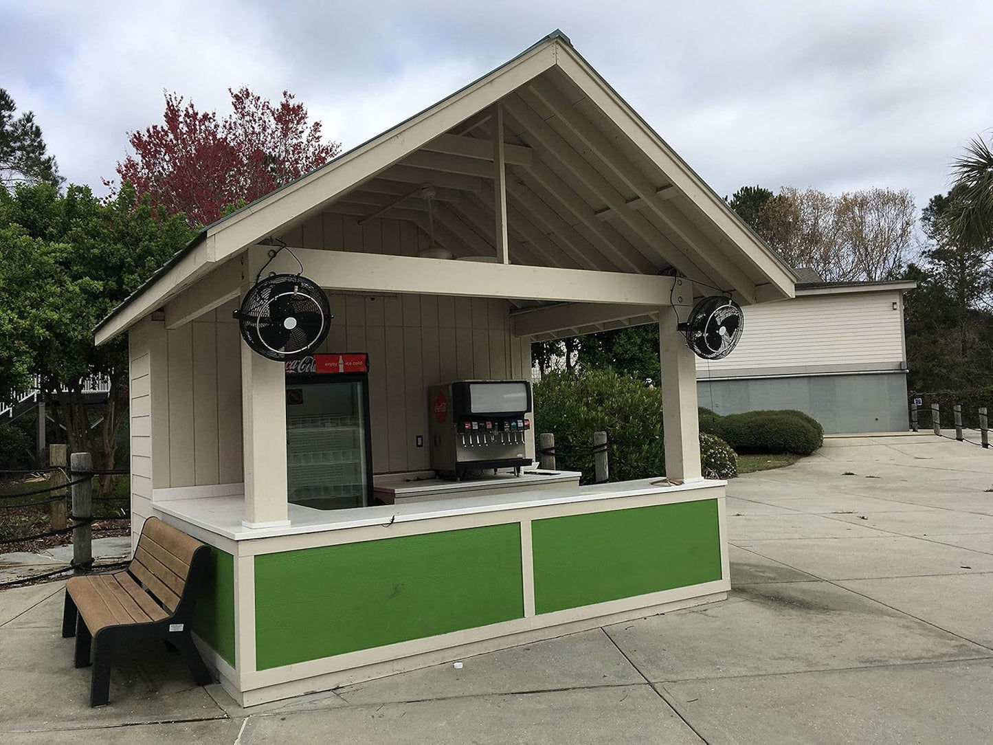 Misting Fan Kit with 1 Black Fan 18”, Mid Pressure Pump, Misting Rings, Nozzles, Nylon tubing, Filtration system & Manual, Connects to Any Outdoor Fans, Mister System for Lawn Patio Garden