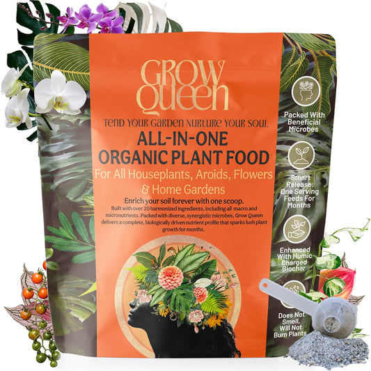 The All-in-One Complete Organic Plant Food, Indoor Plant Food for Houseplants, Organic Fertilizer for Vegetable Gardens, 3lb =75 Formulated Servings Feeds 150 gal Instantly and Slow Release